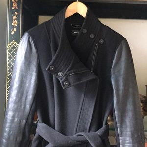 MACKAGE 💫⚡️💫Wool Lambskin Sleeve Combo Coat